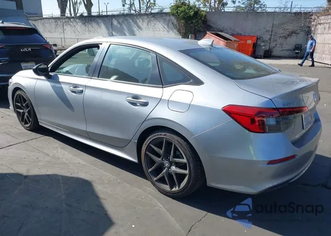 2022 Honda Civic Sport z USA, uszkodzony, nr VIN 2HGFE2F58NH600988